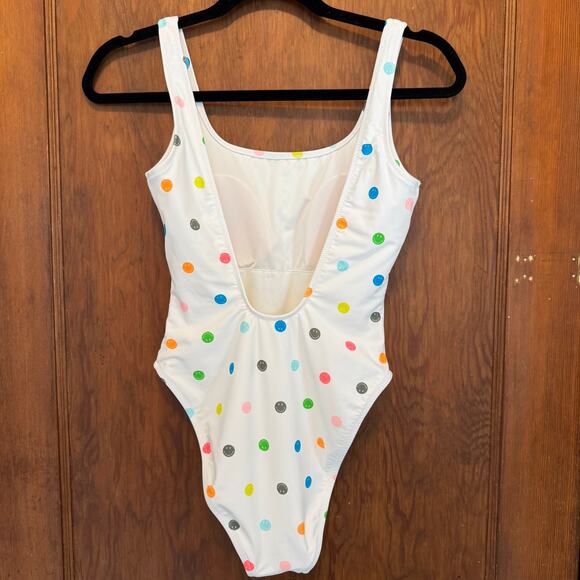NWOT Aerie Smiley® Birthday Scoop Cheekiest One Piece Swimsuit S - Picture 3 of 7